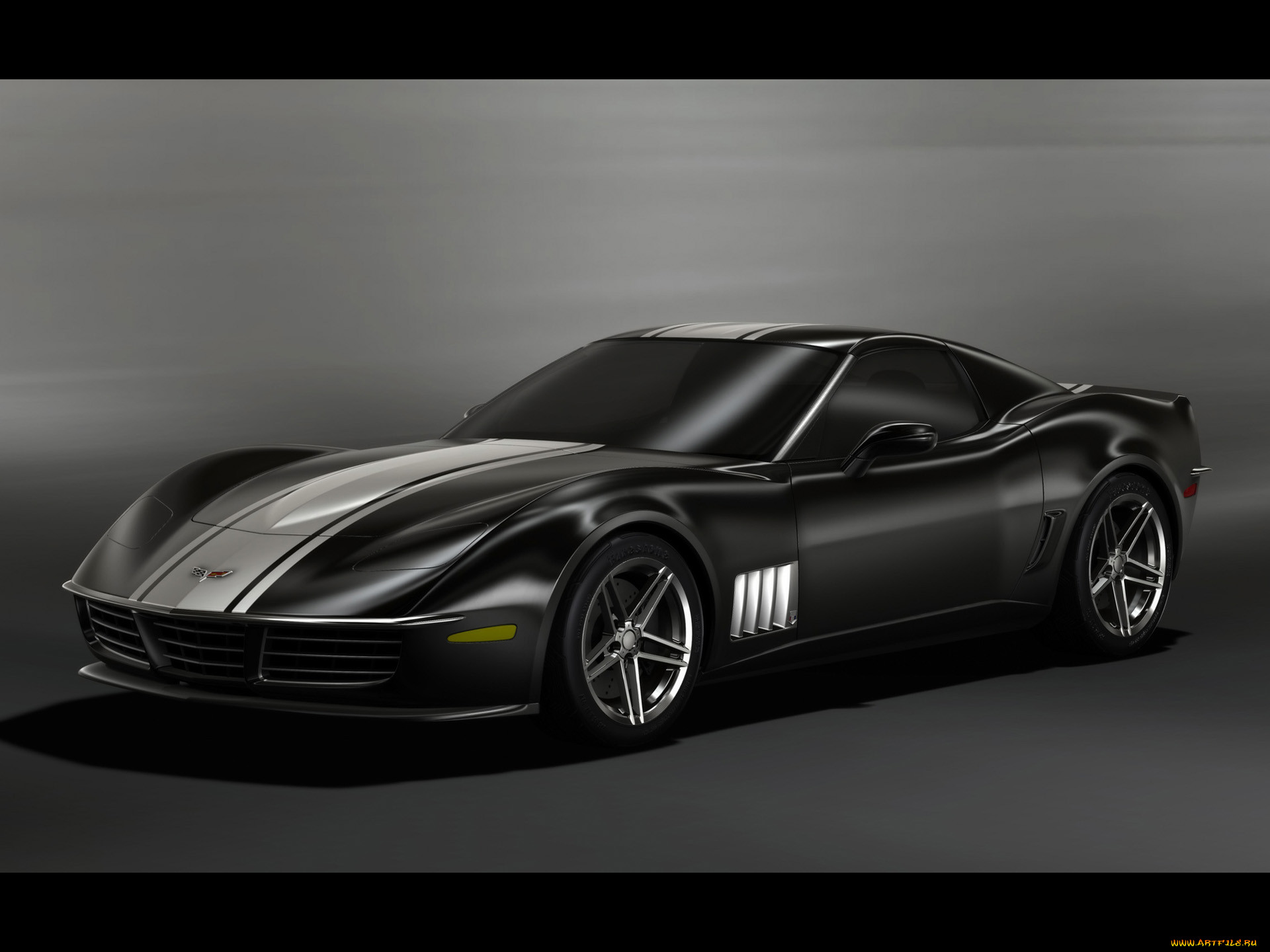 2009, c3r, retro, corvette, stingray, design, , 3